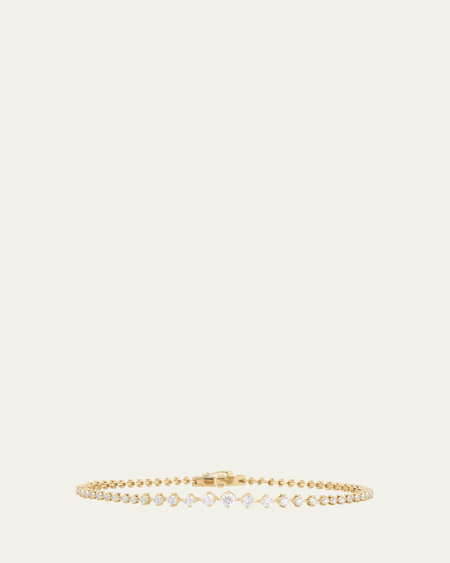 Flawless Graduating Diamond Tennis Bracelet